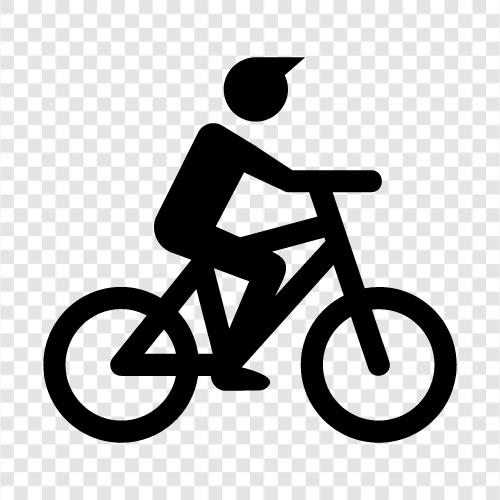 Radfahren, Mountainbike, Rennrad, Trike symbol