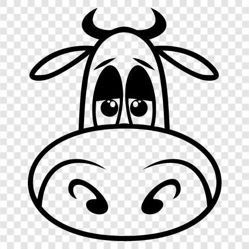 Dairy, Beef, Cattle, Farmer icon svg