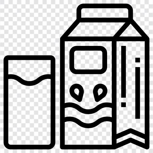 Milchprodukte, Kalzium, gesunde, kalziumreiche Lebensmittel symbol