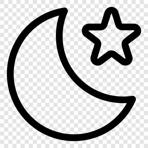 darkness, moon, stars, dreams icon svg