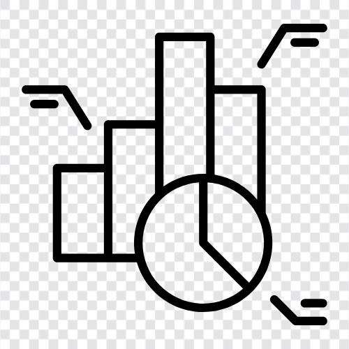 veri, görselleştirme, istatistik, grafikler ikon svg