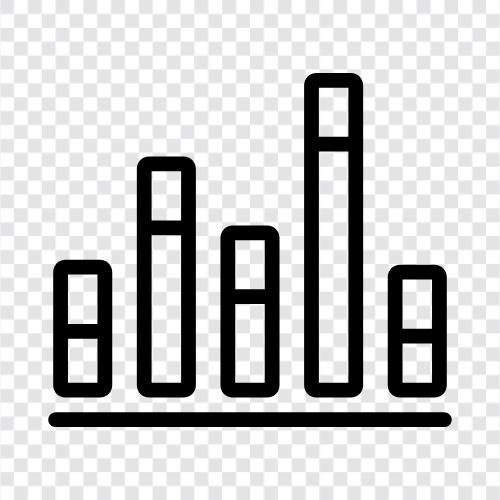 Daten, Zahlen, Datenanalyse, statistische Analyse symbol