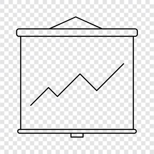 Datengrafik, Datenvisualisierung, Datenanalyse, Dateninterpretation symbol