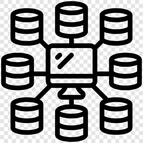 database, database networks, database administration, database management icon svg