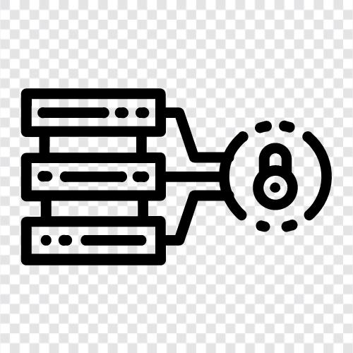 database security issues, database security software, database security systems, database security icon svg