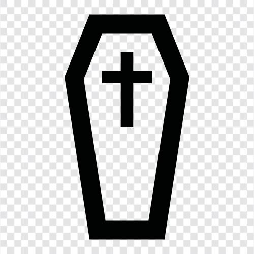 Tod, Beerdigung, Begräbnis, Coffin symbol