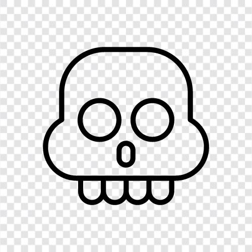 death, skulls, death metal, dark icon svg