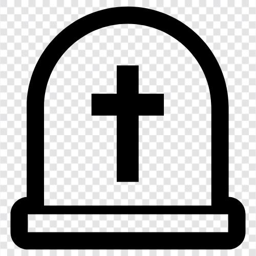 Tod, Friedhof, Begräbnis, Grab symbol