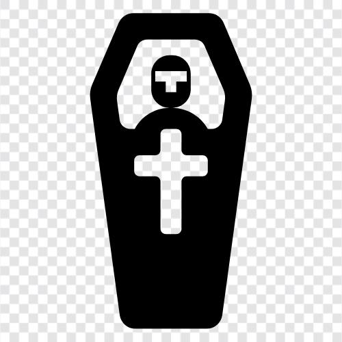 tod, bestattung, urn, Coffin symbol