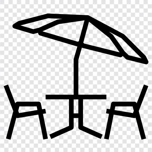 палубные стулья, стулья для патио, крыльца, мебель для патио Значок svg