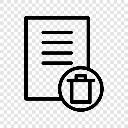 Delete Document, Delete Documents, Delete Files, Delete File icon svg