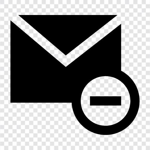 EMailAdresse löschen, EMailAdresse sofort löschen, EMail automatisch löschen, EMail löschen symbol