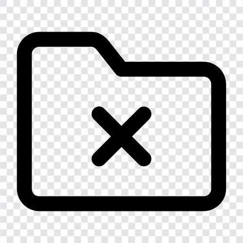 delete files, delete folder, delete files on computer, how to delete files icon svg