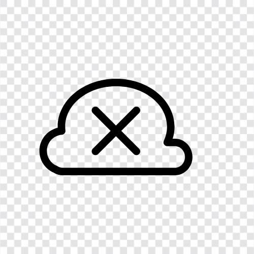 Delete from Cloud, Delete from Online, Delete from Online Presence, Remove from icon svg