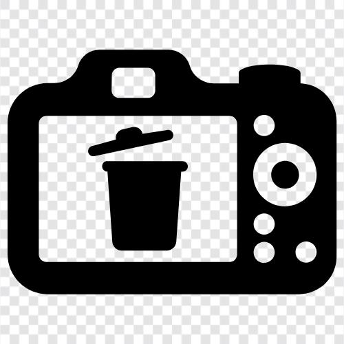 delete images from camera, delete photos from camera, delete pictures from camera, image delete on camera icon svg