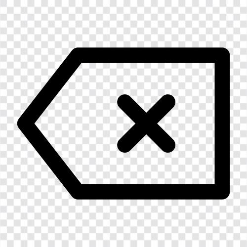 Delete, Backspace icon svg