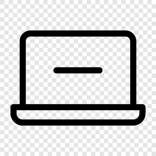 Laptop löschen, LaptopComputer löschen symbol