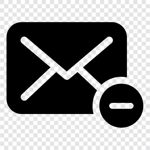 Удалить почтовый счет, удалить электронную почту, удалить почту из электронной почты, удалить почту Значок svg
