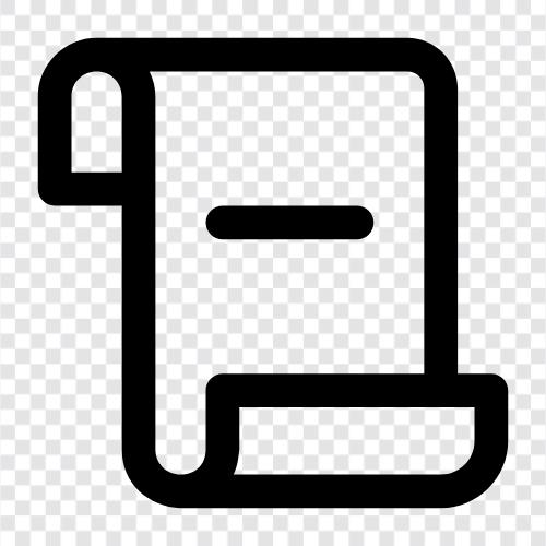 delete paper from computer, delete paper from printer, delete paper icon svg