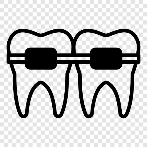 зубные брекеты для взрослых, зубные брекеты для детей, зубные брекеты для подростков, зубные брекеты Значок svg