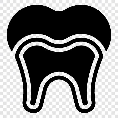 diş çürüğü, diş sağlığı, ağız sağlığı, kaviteler ikon svg