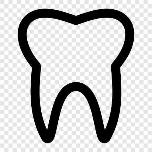 зубоврачебный, оральный, стоматологический, полый Значок svg