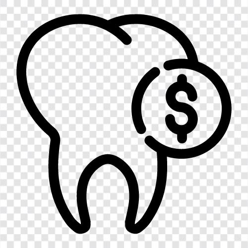 dental prices, dental care prices, dental care costs, dental prices for braces icon svg