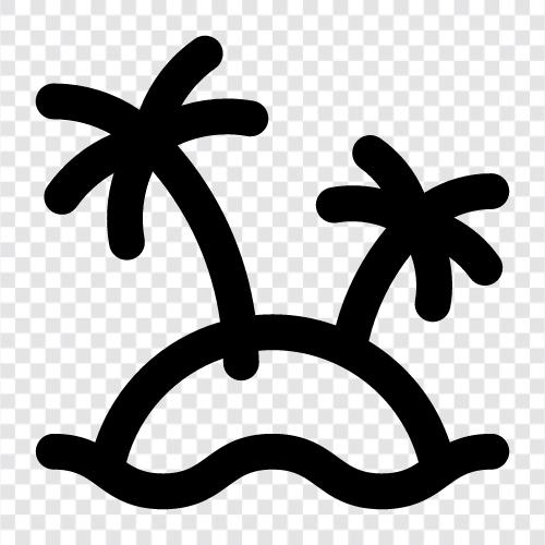 deserted, deserted island, isolated, isolated island icon svg