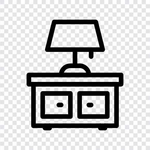 Desk Lamp For Reading, Desk Lamp With Writing, Desk Lamp icon svg