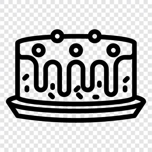 dessert, dessert recipes, cake recipes, birthday cake icon svg