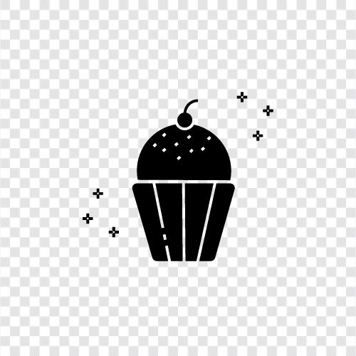 dessert, muffin, cake, baked goods icon svg