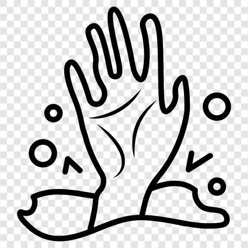 Teufelshand, Dämonenhand, böse Hand, verfluchte Hand symbol
