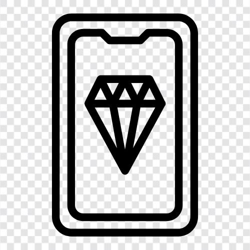 diamonds, rings, jeweler s, gems icon svg