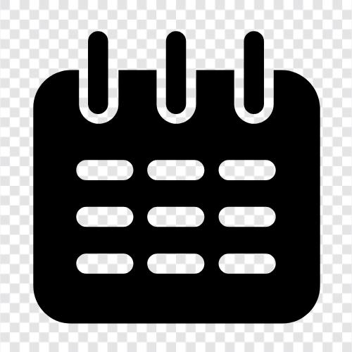 diary, appointments, events, todo list icon svg