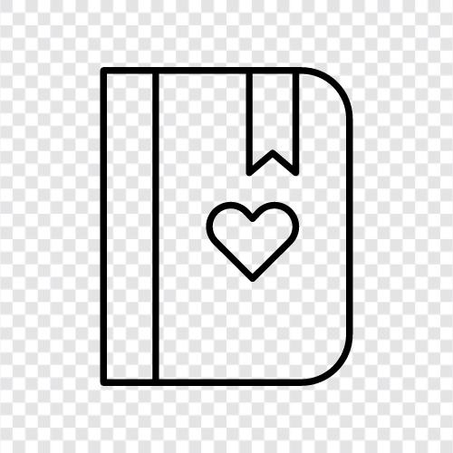 Diary, love, diary app, love journal icon svg