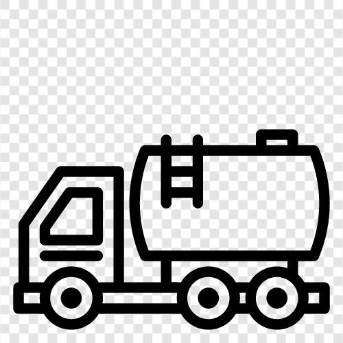 diesel truck, gasoline truck, diesel fuel truck, gasoline fuel truck icon svg