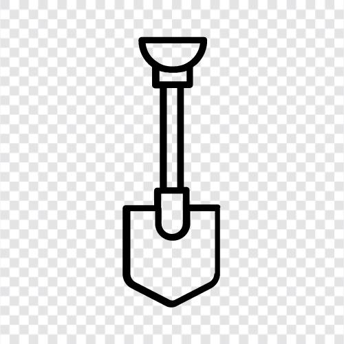 digging, digging tools, gardening, gardening tools icon svg