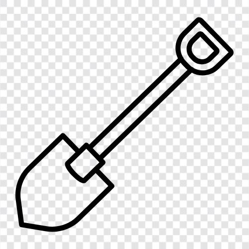 digging, gardening, gardening tools, tool icon svg