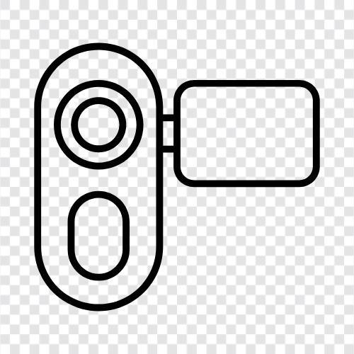 digital camcorder, video camera, DSLR camera, digital camera icon svg