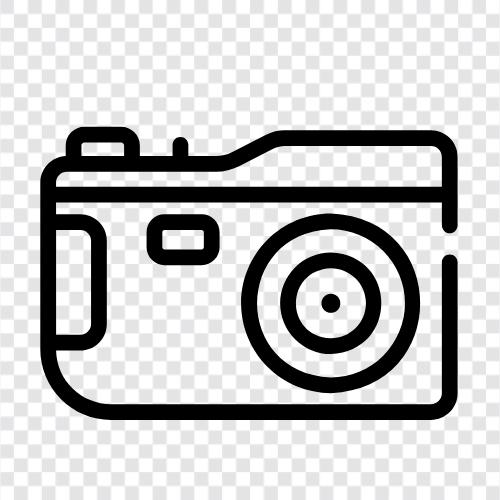 dijital kamera, dijital fotoğraf, kamera, fotoğraf makinesi ikon svg