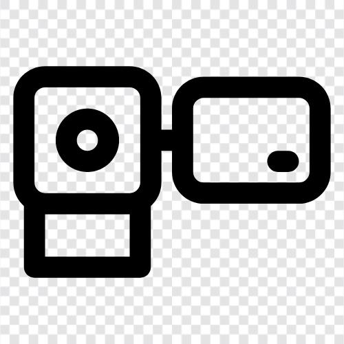 digital camera, digital video camera, camcorder battery, camcorder icon svg