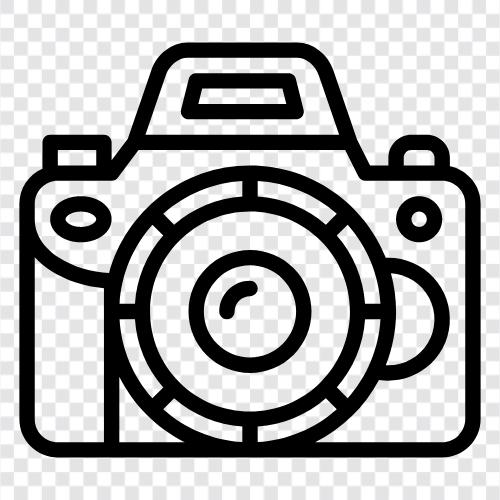 Digitalkamera, Kamera, Fotografie, Fotoausrüstung symbol