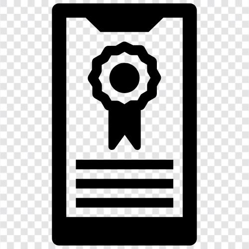 dijital sertifika, dijital sertifika otoritesi, elektronik sertifika, elektronik sertifika otoritesi ikon svg