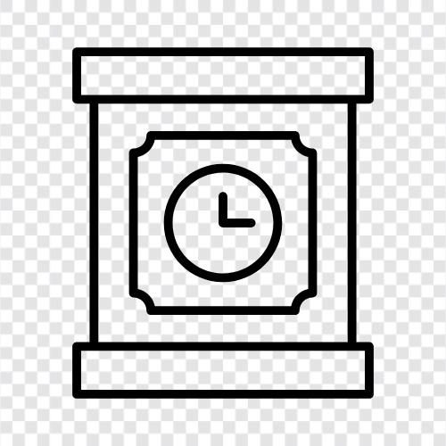 Digitaluhr, analoge Uhr, Wecker, Quarzuhr symbol