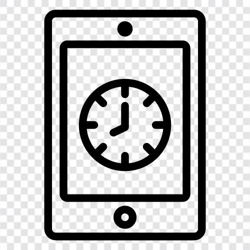 digitale Uhr, digitale UhrApp, digitale UhrWidget, digitale Uhr auf dem Bildschirm symbol