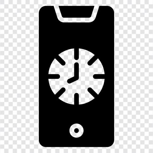 digital clock, digital clock app, watch phone clock, phone clock app icon svg