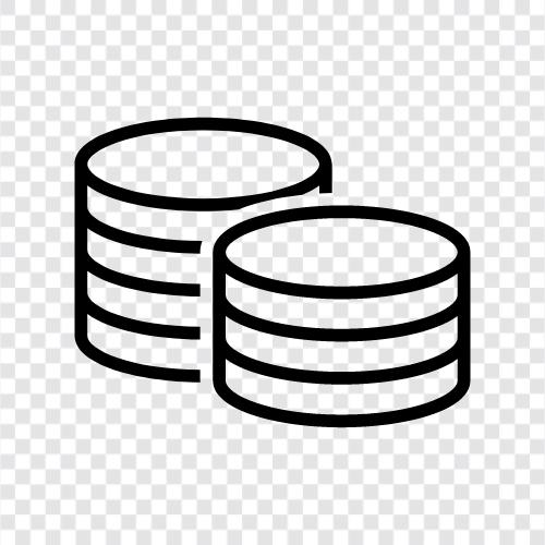 digital currency, Bitcoin, altcoin, Money Coin Stack icon svg