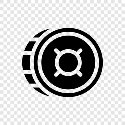 digital, virtuell, Kryptowährung, altcoin symbol