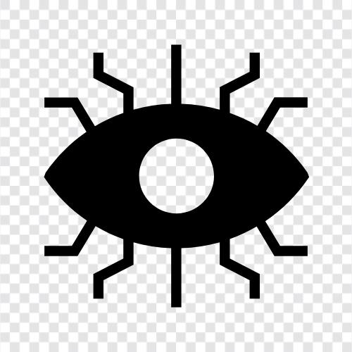 Digital Auge, Kamera Auge, Telefon Auge, Computer Auge symbol