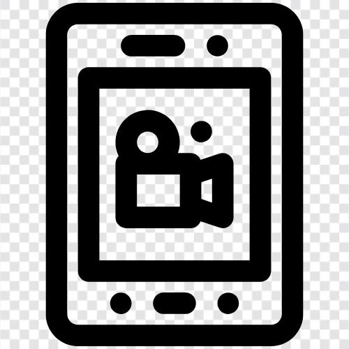 digital film, mobile film production, mobile filmmaking, mobile filmmaking tools icon svg